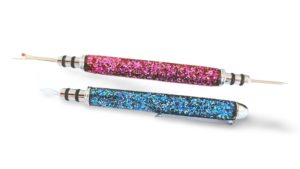 Pink & Blue Glitter Needle Threader & Seam Ripper